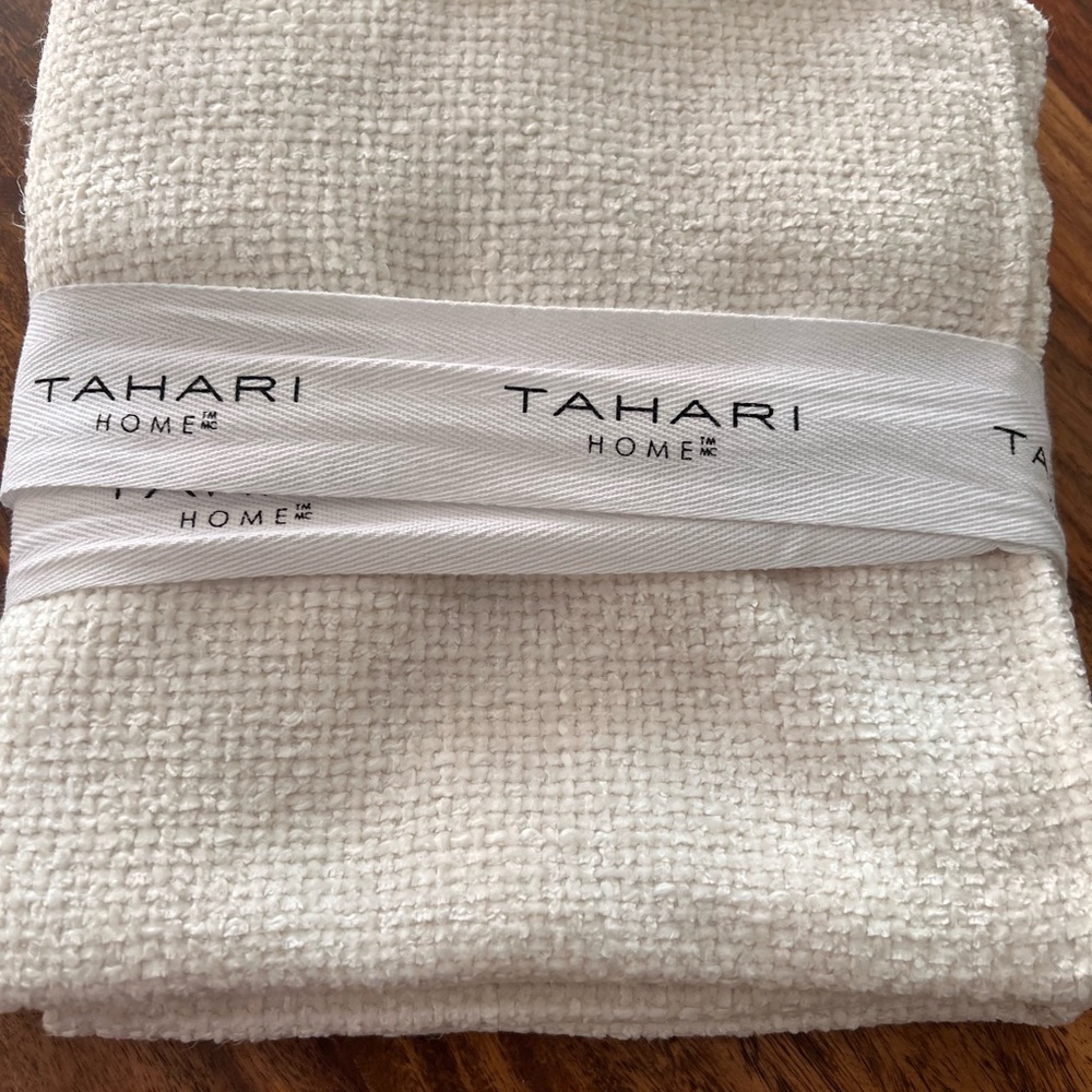 Tahari Home Cream Textured Pillow Covers (Set of 2)